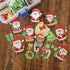 Set of 48 Wafer Edible Cupcake Toppers for Christmas Cake Decoration