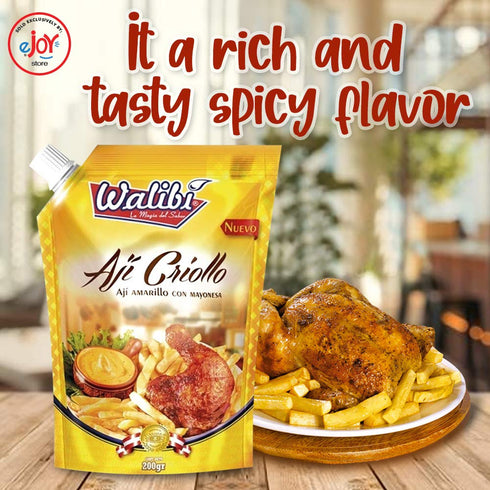Walibi eJoyStore Aji Criollo Hot Yellow Peruvian Pepper Sauce, 200gr