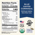 1.5 lb, Organic Blue Haven Cornmeal Unsalted, Heirloom Indian Dent Blue Corn, Non-GMO, Farmed From Regenerative Soil
