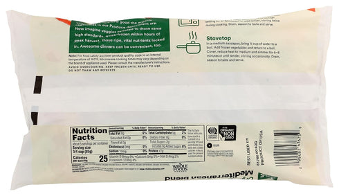 365 by Whole Foods Market 16 oz, (Frozen) , Organic Mediterranean Blend