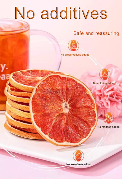 AFKCCPD 7oz/200g Dried Grapefruit Slices, Dehydrated fruit for cocktails Garnishes for Drinks, Natural No sugar added