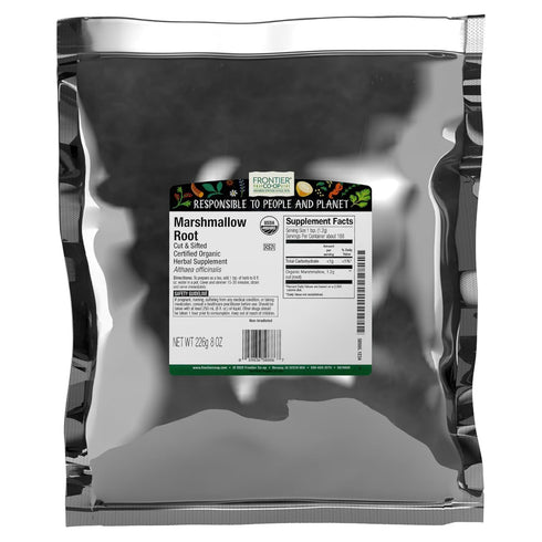 Frontier Co-op Organic Marshmallow Root Herb, Cut and Sifted - For Marshmallow