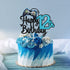 Video Game Happy 12th Birthday Cake Topper - Blue Cake Supplies for Boy's 12th Birthday Party - Game On Level Up