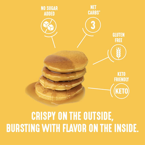 16 oz Lakanto Pancake and Waffle Mix - Sweetened with Monk Fruit Sweetener and Erythritol, Breakfast, Flapjacks, Almond
