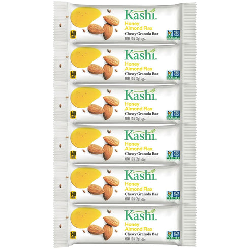 Kashi-Honey Almond Flax Chewy Granola Bars, Fiber Bars, 6 Count
