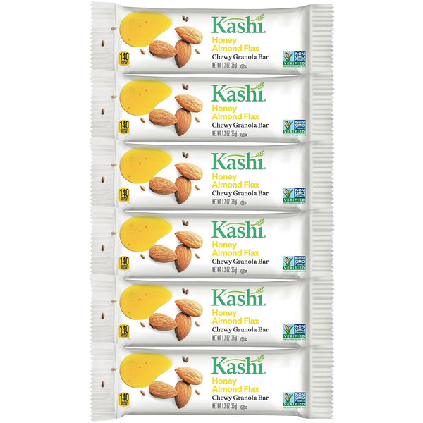Kashi-Honey Almond Flax Chewy Granola Bars, Fiber Bars, 6 Count