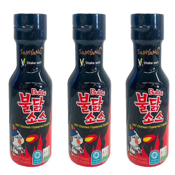 Samyang Buldak Spicy Chicken Sauce Original 7.05 oz x3 Bottles