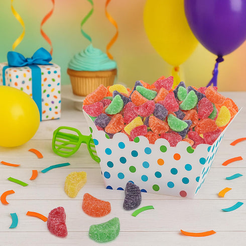 Gummi 2 Bulk Fruit Slices Jelly Candy, Assorted Soft & Chewy Sugar-Coated Candy For Parties, Classroom candies & Treats
