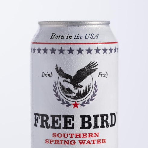 12 Pack, 12oz Free Bird Southern Still Spring Water - Cans, Zero Calories, Crisp & Clean Pure Georgia Blue Ridge