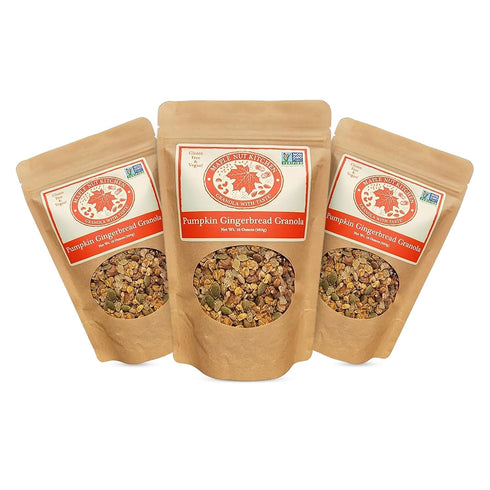 Maple Nut Kitchen Pumpkin Gingerbread Delicious Pumpkin, Ginger & Spice artisanal granola