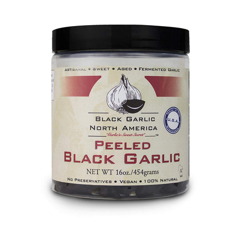 Black Garlic North America (1 lbs) Peeled Black Garlic Kosher Certified by