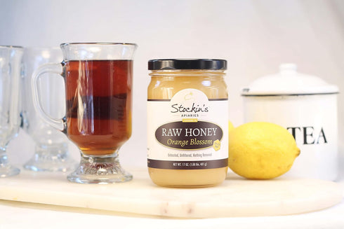 Stockin's Apiaries 35.2 Oz. Raw Orange Blossom Honey, Unheated, Unfiltered, & Nutritious