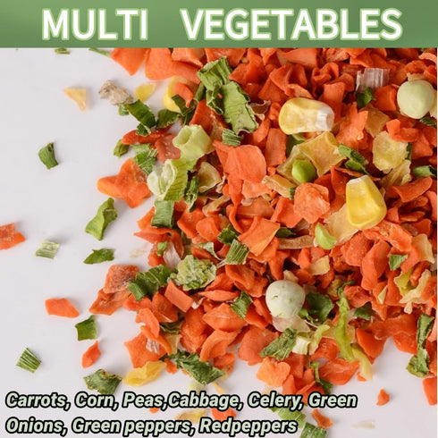 7.05oz Dried Dehydrated Vegetables for Ramen Toppings, All Natural Dried Vegetable Flakes Soup Blend, Stews, Emergency