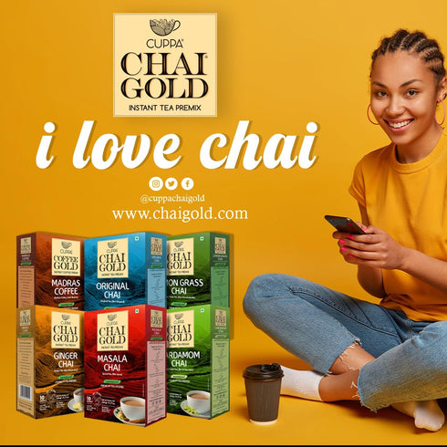 Cuppa Chai Gold Dairy-Free Ginger Sweetened Coffee