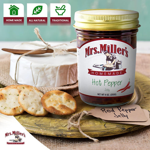 Mrs. Miller's 9 OZ (Pack 1) Homemade Jelly, Hot Pepper