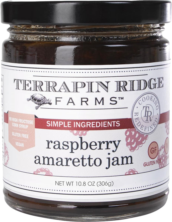 Terrapin Ridge Farms Raspberry Amaretto Jam Raspberry Jam with Almond & Vanilla