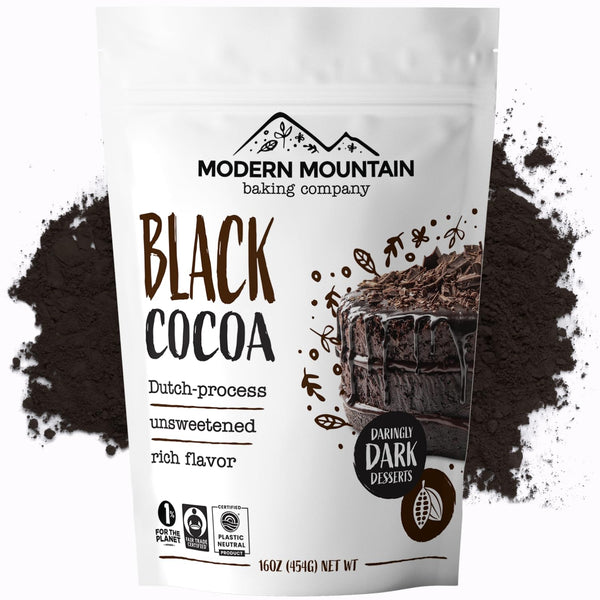 Black Cocoa Powder (1 lb) Bake the Darkest Chocolate Baked Goods, Achieve