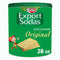 Keebler Export Sodas Soda Crackers, Soup Crackers, Lunch Snacks, Original, 28oz Can
