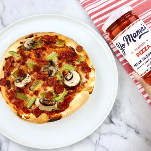 Yo Mama's Foods Keto Classic Pizza Sauce - Pack of 1, No Sugar Added, Low Carb, Vegan, Gluten Free