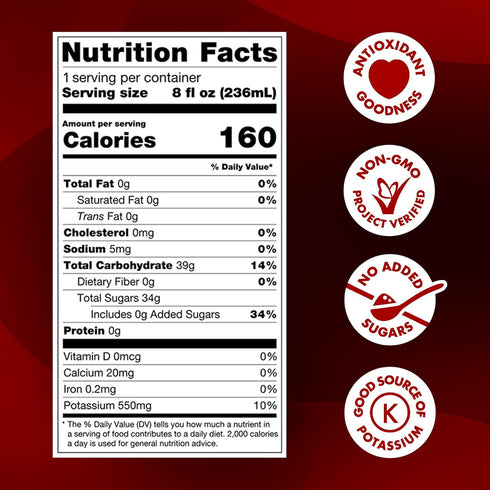 100% 8 Oz (Pack 8) POM Wonderful Pomegranate Juice, Fl