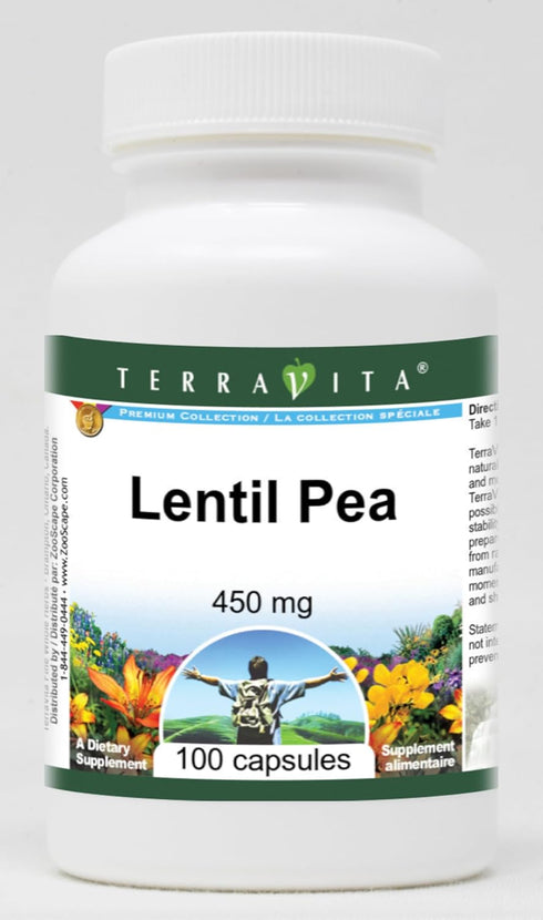 Terravita Lentil Pea - 450 mg (100 Capsules, ZIN: 520682)
