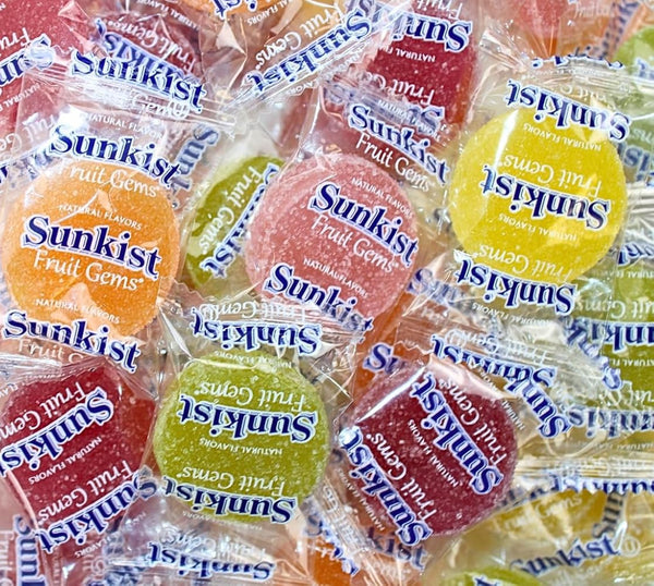 Fruit Gems candy Assorted Citrus Flavors, 12oz Bulk Bag (Approx. 32 Count)