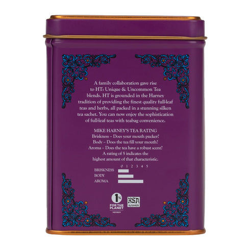 20 Harney & Sons Indigo Punch, Butterfly Pea Flower Tea with Fruity Flavors, HT Line, sachets