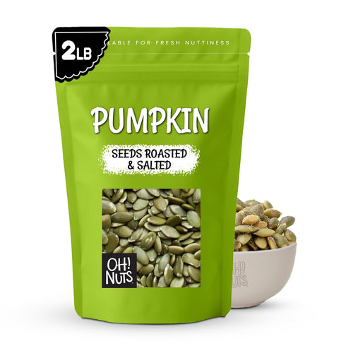 Oh! Nuts Pumpkin Seeds - Roasted Salted - 2 lb - No