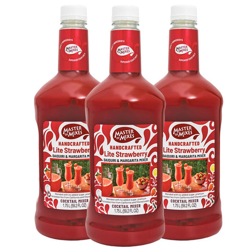 Master of Mixes Strawberry Daiquiri/Margarita Lite Drink Mix, Ready To Use, 1.75