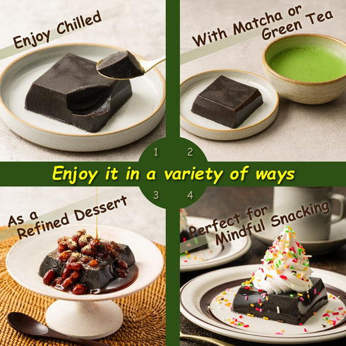 Store (3 Packs) TOFU MOCHI PUDDING Japanese Black Sesame Dessert | Zen-Inspired Plant-Based Sweet | Smooth, Nutty