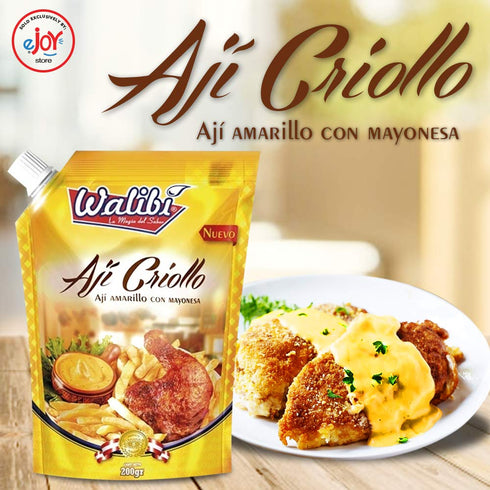 Walibi eJoyStore Aji Criollo Hot Yellow Peruvian Pepper Sauce, 200gr