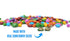 Sunflower Food Company Pack 3 Chocolate Covered Sunflower Seeds Multicolored Candy Coated Treats - Rainbow Party Favors