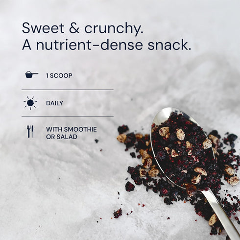 170mg (30 Blueprint Bryan Johnson Blueberry Nut Mix - Real Blueberries, Roasted Macadamia Nuts and Walnuts - No