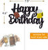 Cheers Cake Topper - Gold Glitter Cheers to 30 40 50 60 Years Birthday Decoration, 7.5x4.6 inches, 1 pcs