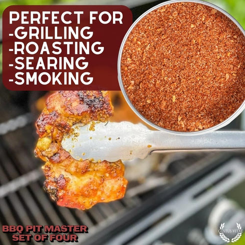 4 GLP-1 BBQ Pit Master Collection | Gourmet Seasonings & Spice Rubs | All Natural, Mon GMO | Hand Crafted in Small