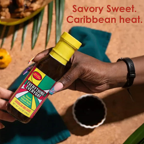 10.05 Oz (Pack 1) Dave's Gourmet Everything Everyday Caribbean-Style Jerk BBQ Sauce, Bottle of - Vegan & Gluten-Free