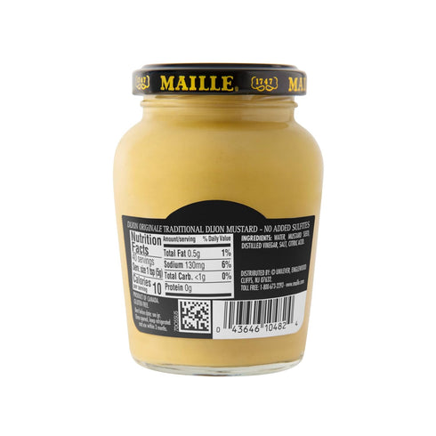 7.5 oz, 6 Count (Packaging Maille Mustard, Dijon Originale No Added Sulfites, may vary)