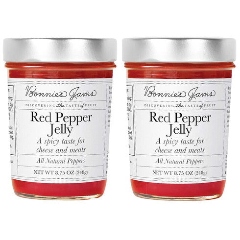 Bonnie's Jams Red Pepper Jam, 17.5 oz, Zesty and Delicious, Perfect Pairing