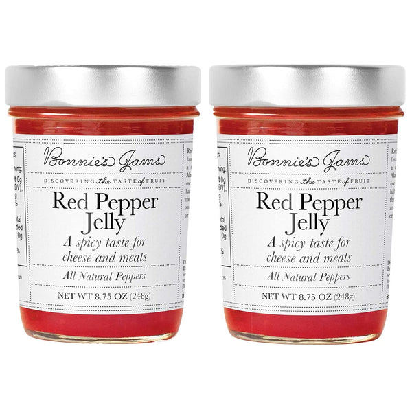 Bonnie's Jams Red Pepper Jam, 17.5 oz, Zesty and Delicious, Perfect Pairing
