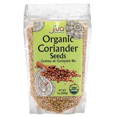 Jiva USDA Organic Coriander Seeds Whole, 7 Ounce