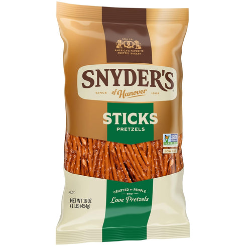 16 Oz Snyder's of Hanover Sticks Pretzels