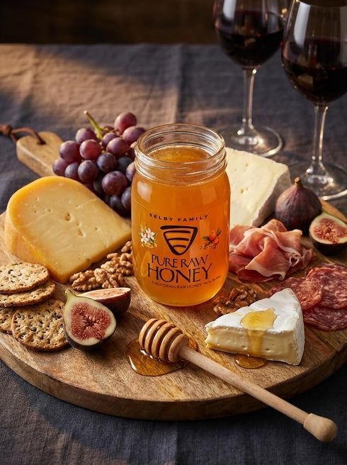 Selby 16oz (2) Family Honey Crystallized Raw California Orange Blossom Honey | Unfiltered, Pure, Will Never Go Bad