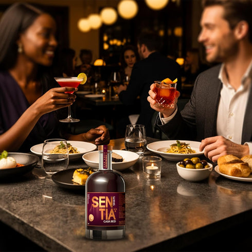 20 16.9 oz (500ml), Sentia Gaba Red, Botanical Non Alcoholic Spirit, Award Winning, Vegan, Gluten Free and GM Free