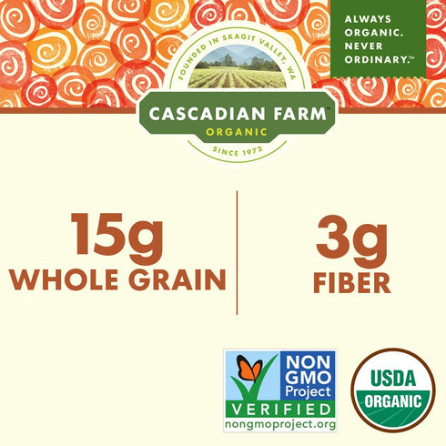 16 Cascadian Farm, Cereal Cinnamon Crunch Organic, Ounce