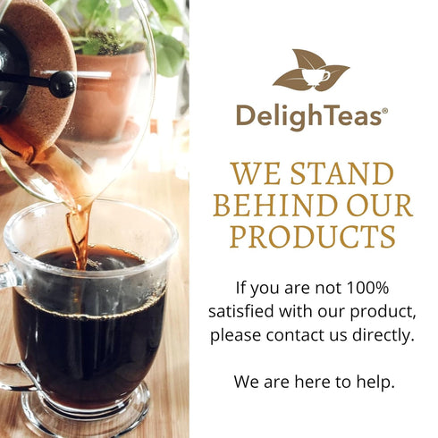 50 6oz. DelighTeas Organic Coffee Alternative | Ayurvedic Herbal Chicory Dandelion Coffee | Coffee Substitute | USDA