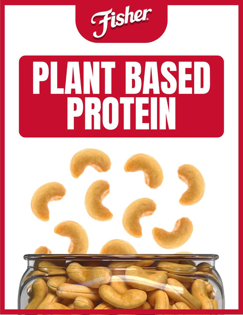 Cashews,24 Flavors,100% Recyclable,(Pack 2) Fisher Snack Premium Whole Ounces,Roasted with Sea Salt,No Artificial