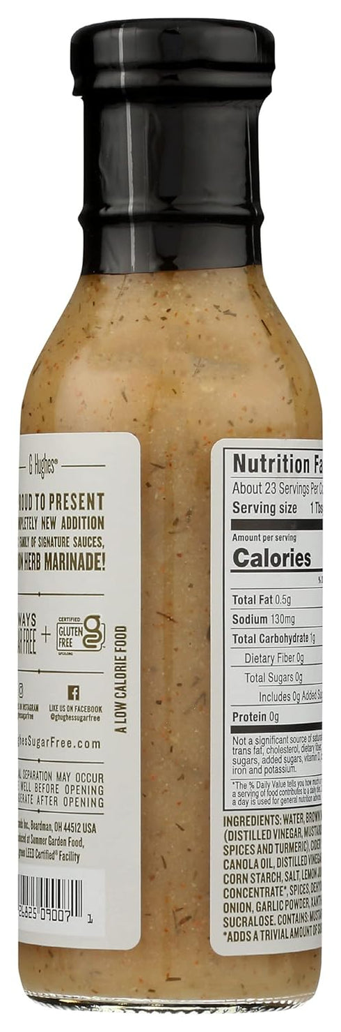 12 (Pack 6) G Hughes Lemon Herb Marinade, Sugar Free, Gluten Free, Ounces