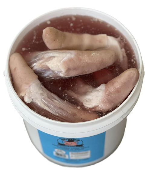 Generic Packed 5lb Cured Pork Tails In Brine, Pail, Ideal for Jamaican Stew Peas With Pig Tails Recipe and Other