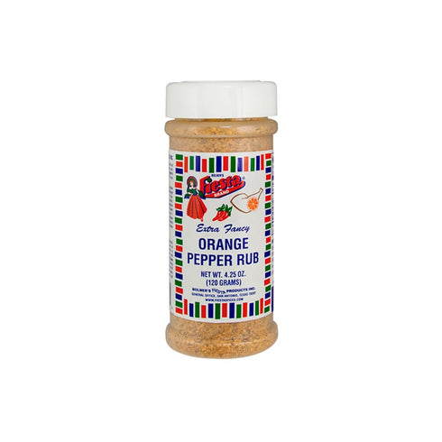 Bolner's Fiesta Extra Fancy Orange Pepper Rub, 4.25oz