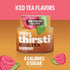 17, 12oz 3 Pack, Ninja Thirsti Flavored Water Drops, ICED TEA Raspberry, Bold Iced Tea Flavor, Sparkling or Still, Zero